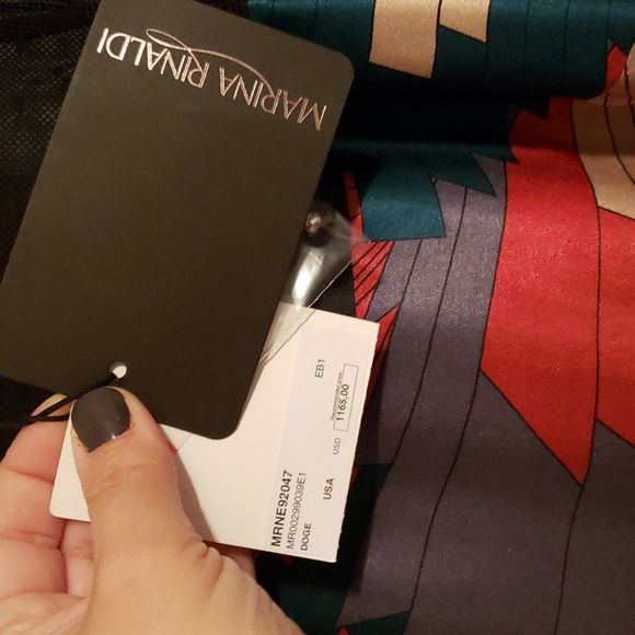 Marina Rinaldi Plus Size Dress U.S. 20 Multi-Colored Pattern - Picture 5 of 7